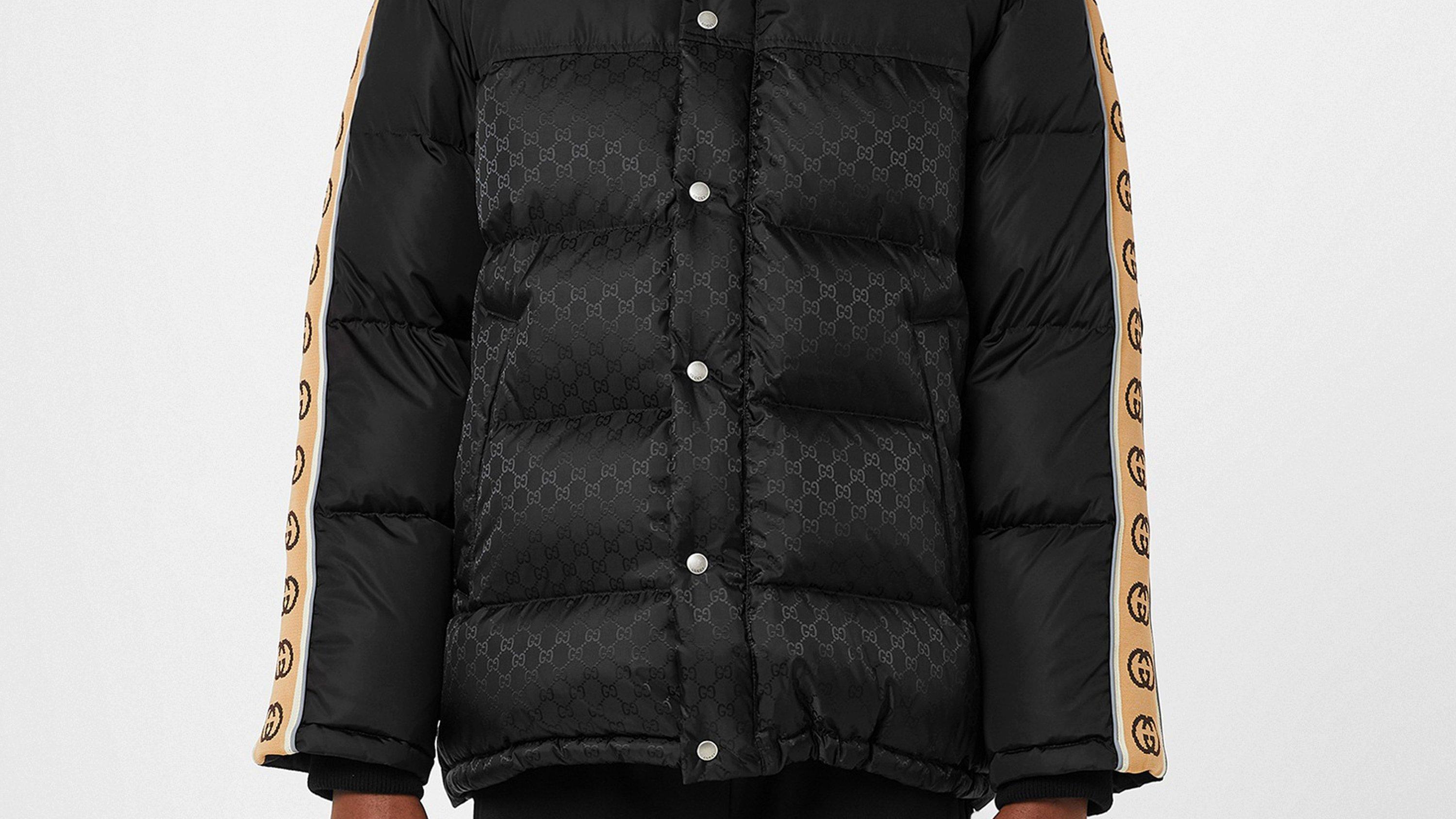 Gucci | Gg Jacquard Nylon Padded Coat | Short Puffer Jackets Gucci | Gg Jacquard Nylon Padded Coat | Short Puffer Jackets